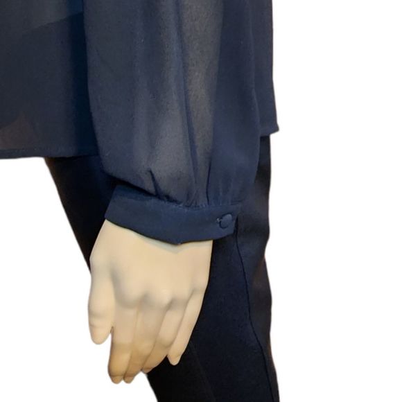 Forever 21 Shirt Womans Sheer Black Size Small - Picture 8 of 10